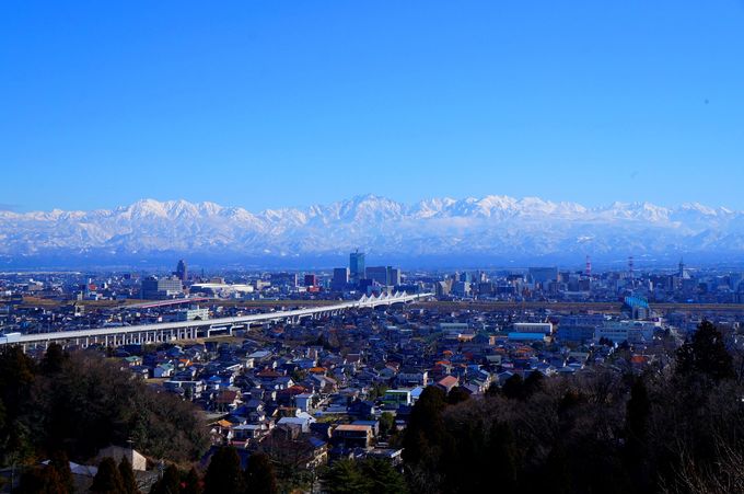 立山連峰（呉羽山展望台）