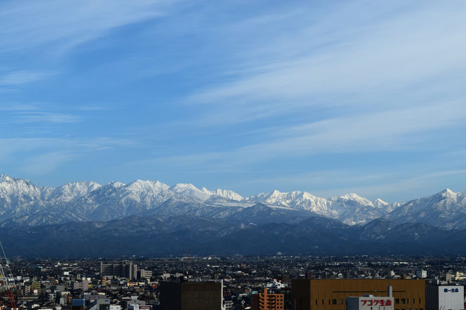 立山連峰(1月)