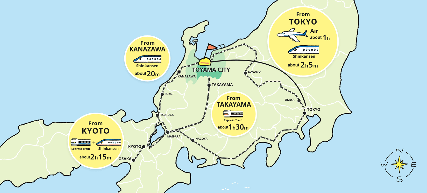 Access to Toyama
