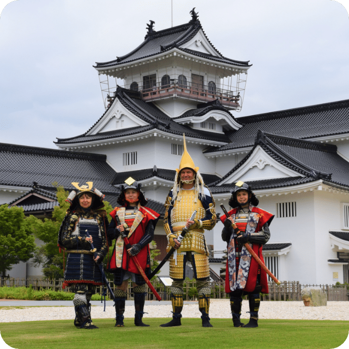 Authentic samurai armor experience