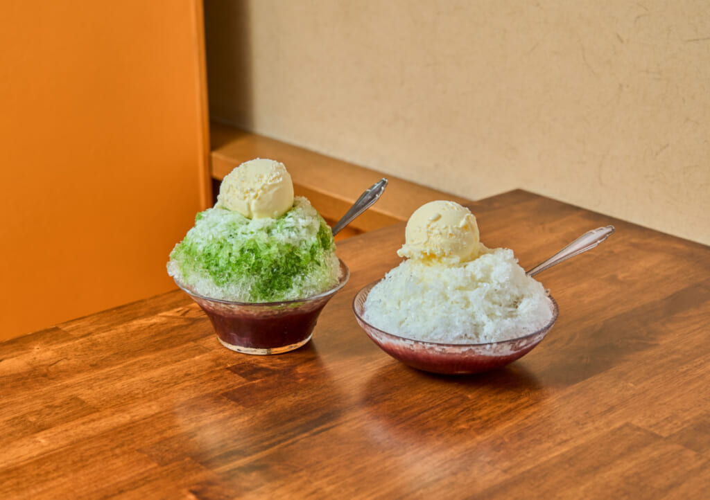 「ミルククリーム宇治金時」「ミルククリーム白玉金時」（各700円）